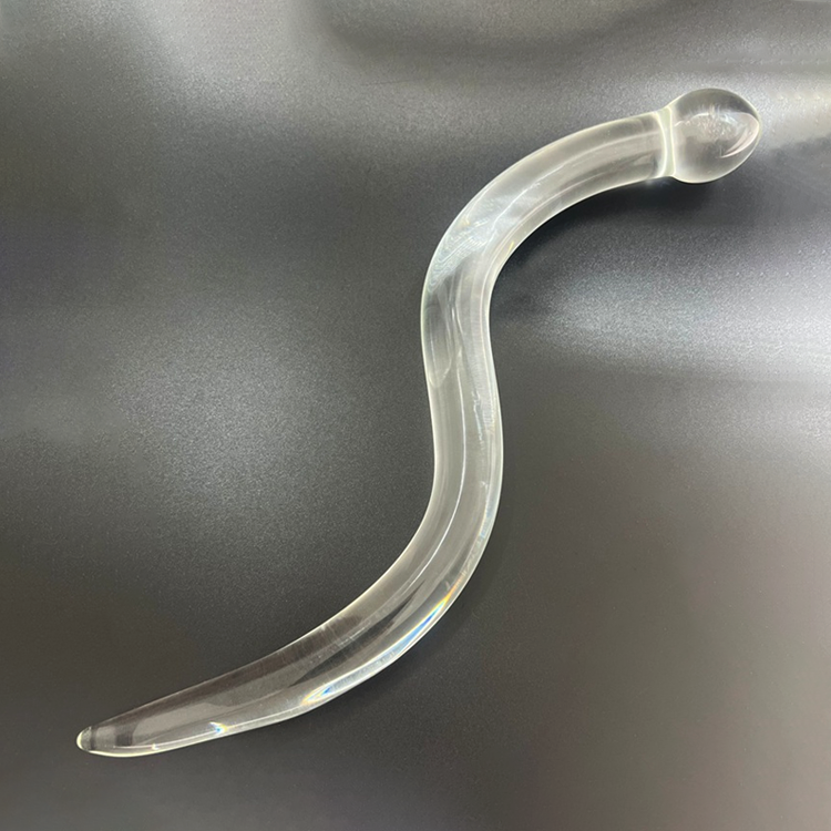 Snake Shape Glass Wand Dildo Penis Crystal Women Pleasure Wand Borosilicate Glass Dildo Anal Butt Plug For Adult Sex Toys