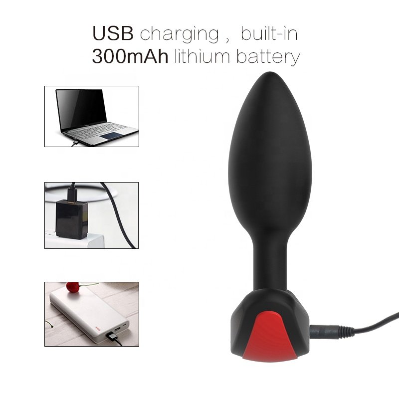 usb silicone big butt vibrator homemade prostata massager anal sex toys for men masturbating anal