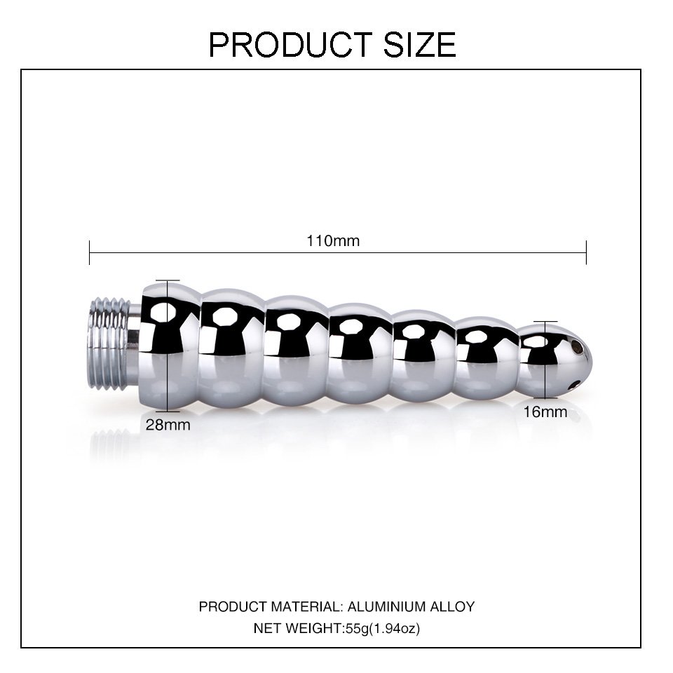 Aluminium Alloy Sex Shower Douche Head System Vaginal Anal Cleaner Enema with Toys Juguetes Sexuales
