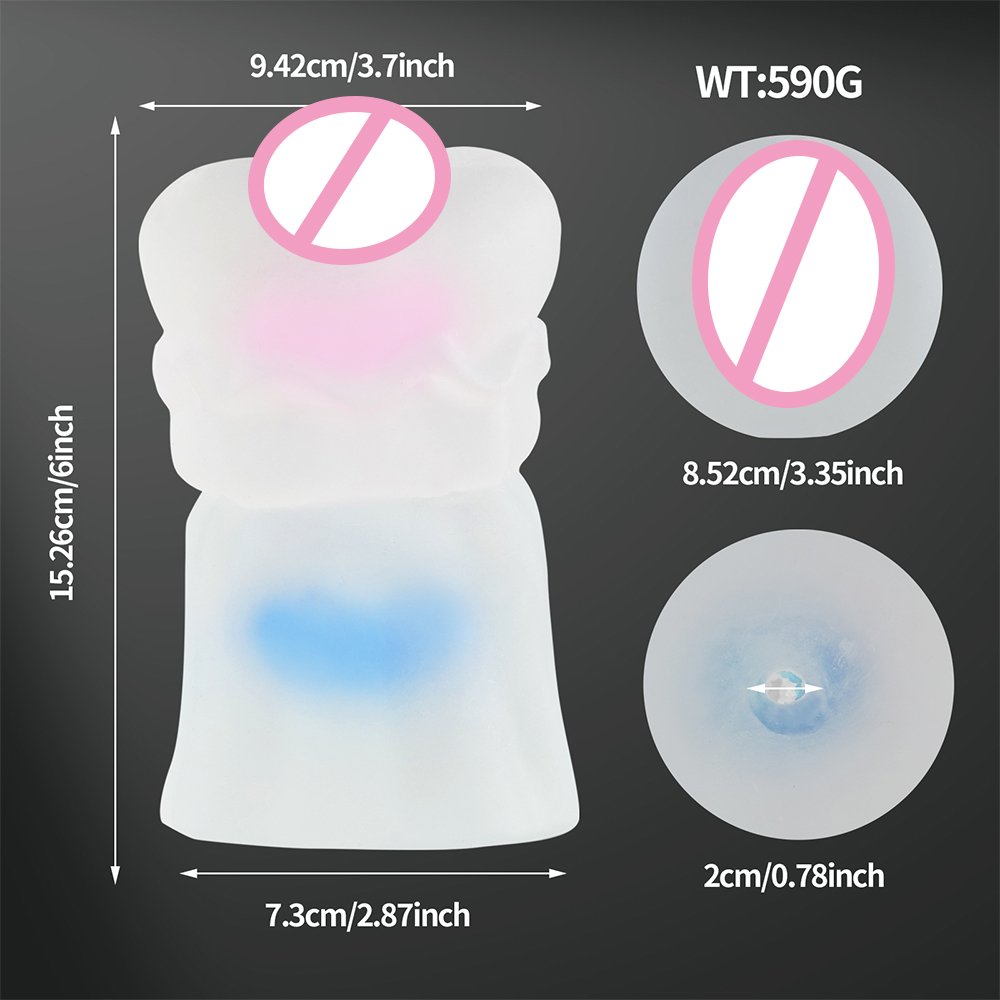 Lifelike Soft Artificial Vagina Mini Male Masturbator with 2 rings Penis Delay Training Cup Portable Sex Doll For Men