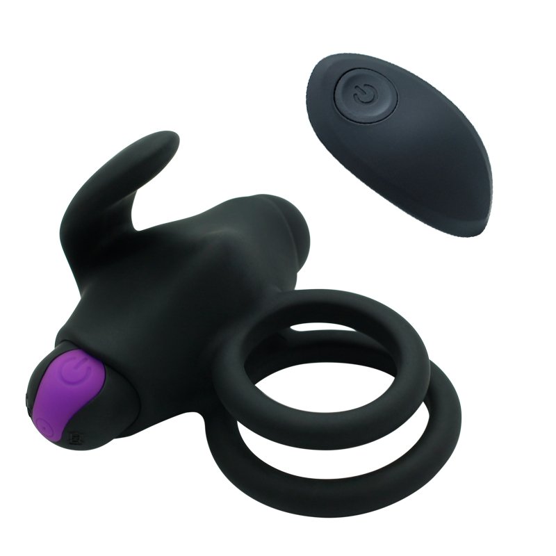 Men's lock ring silicone porn toy Adult Anal vibrator Sex supplies Silicone Mute Vibration delay ring Remote controlled vibrator