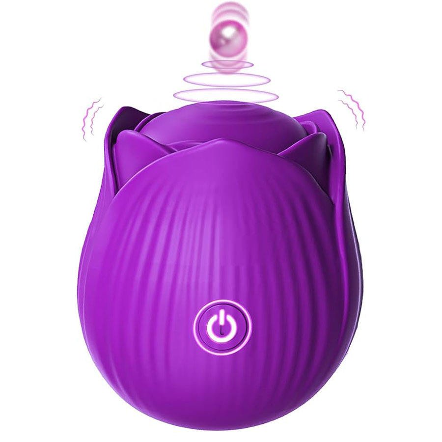 Aizhilian Amazing best seller of wholesale customizable rose shape beating vibrating clitoris vibrator is selling at a loss