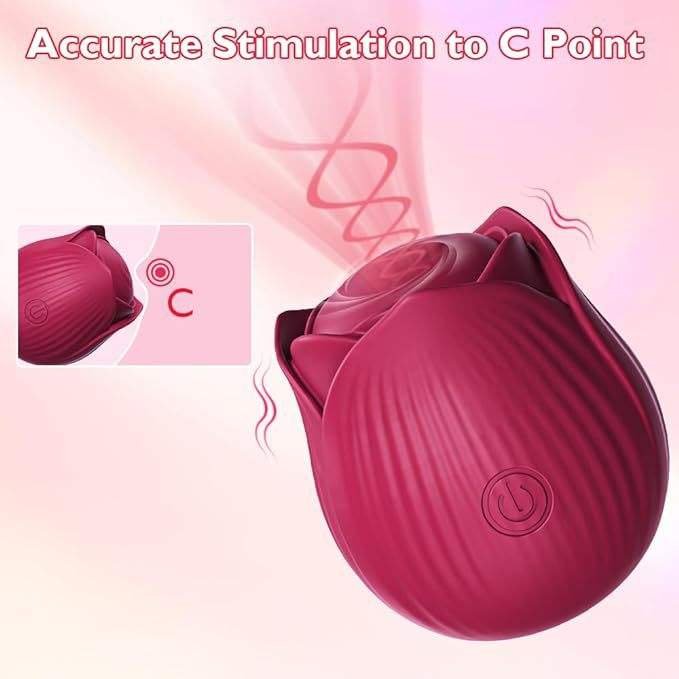Aizhilian Amazing best seller of wholesale customizable rose shape beating vibrating clitoris vibrator is selling at a loss