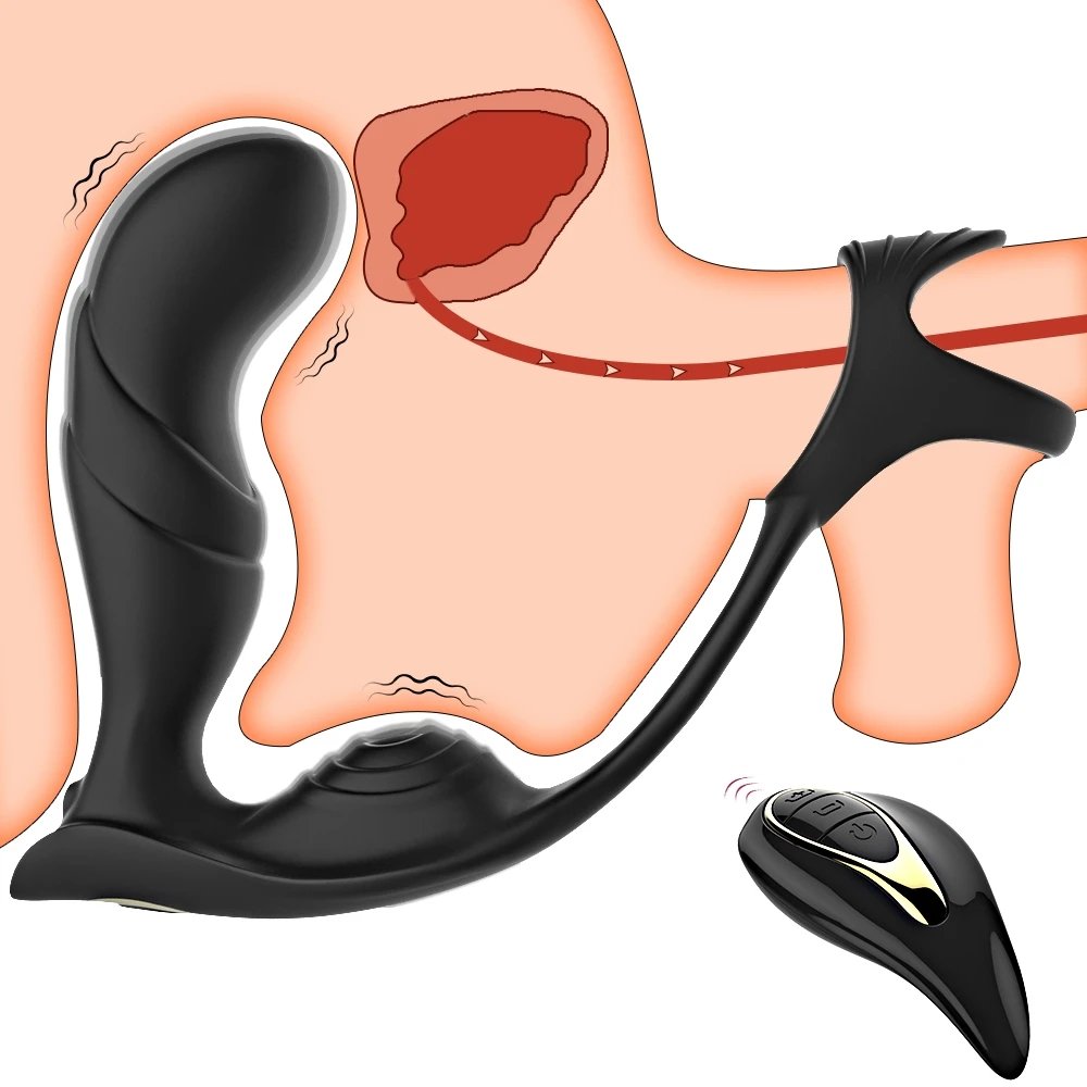 Silicone Anal Vibrators Butt Plug Prostate Massager Stimulator Adult Male Sex Toys