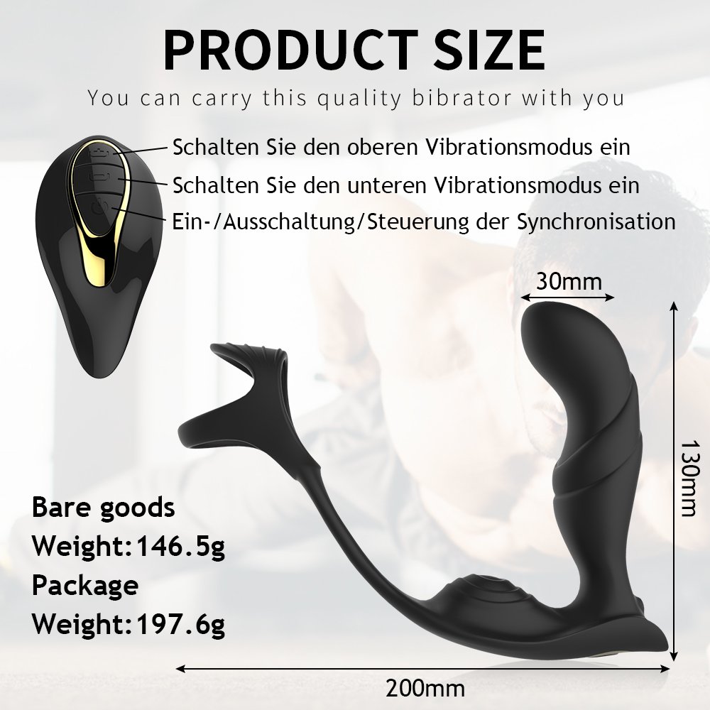 Silicone Anal Vibrators Butt Plug Prostate Massager Stimulator Adult Male Sex Toys