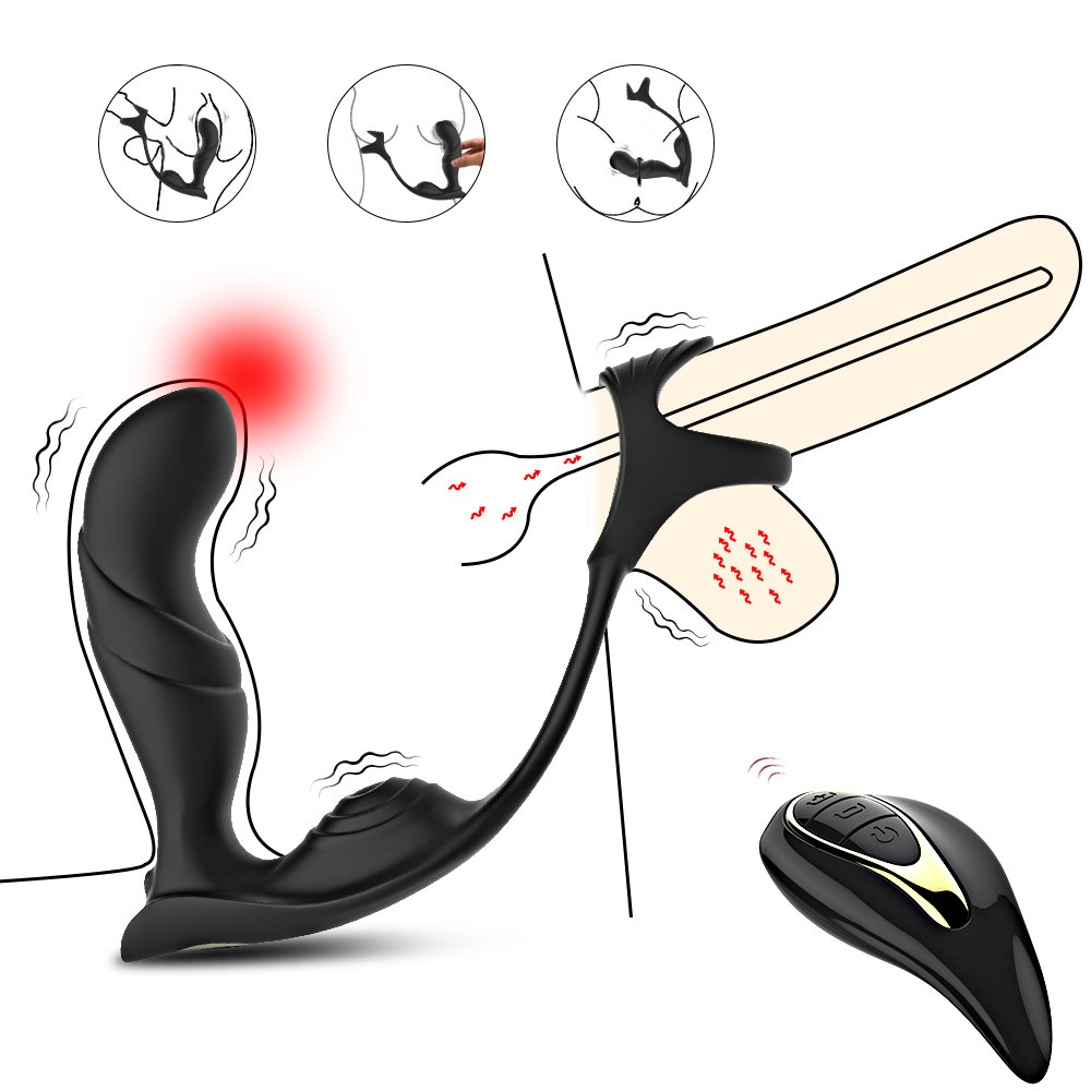 Silicone Anal Vibrators Butt Plug Prostate Massager Stimulator Adult Male Sex Toys