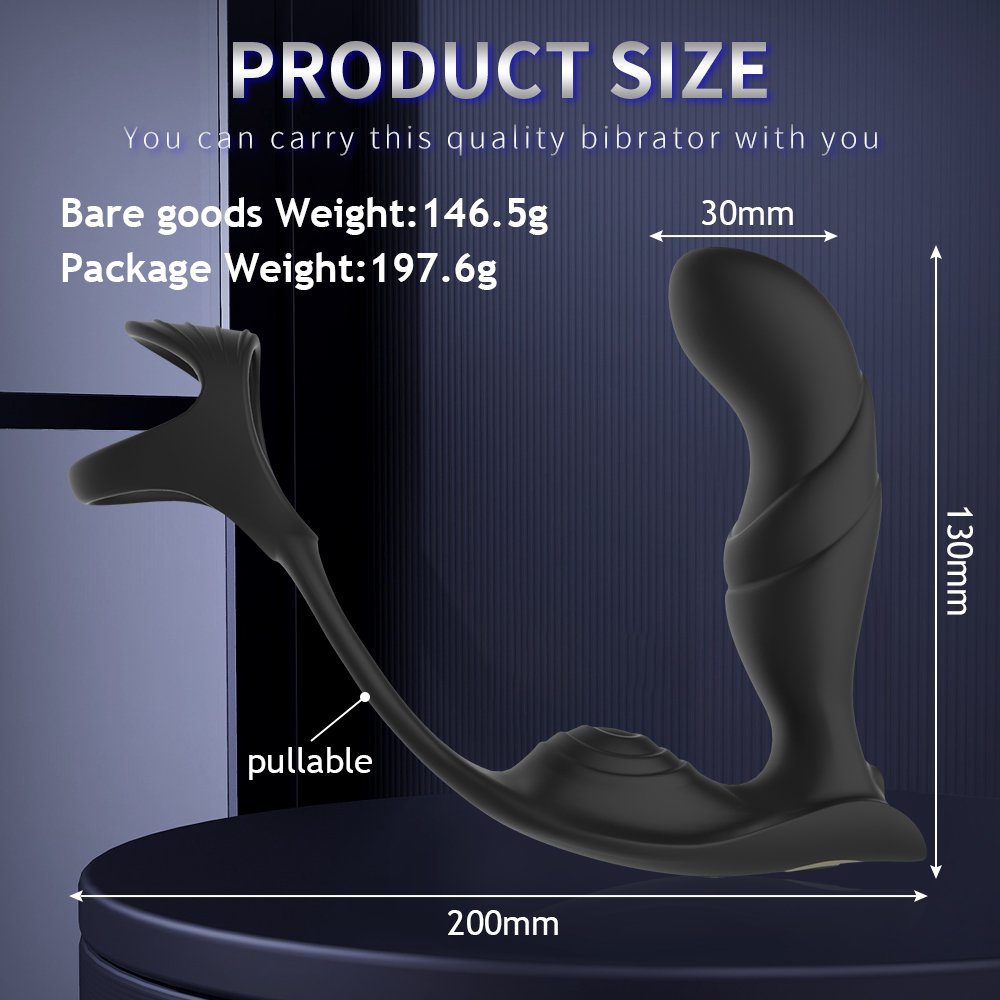 Silicone Anal Vibrators Butt Plug Prostate Massager Stimulator Adult Male Sex Toys