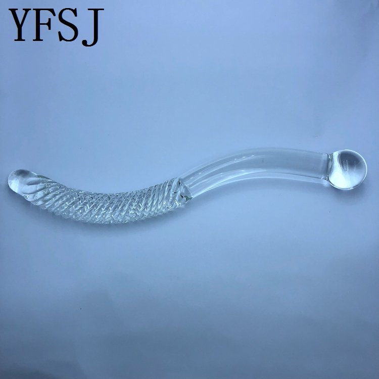 Transparent Big Huge Large glass dildo Sex glass penis Crystal Anal Butt Plug beads Sex toys for women