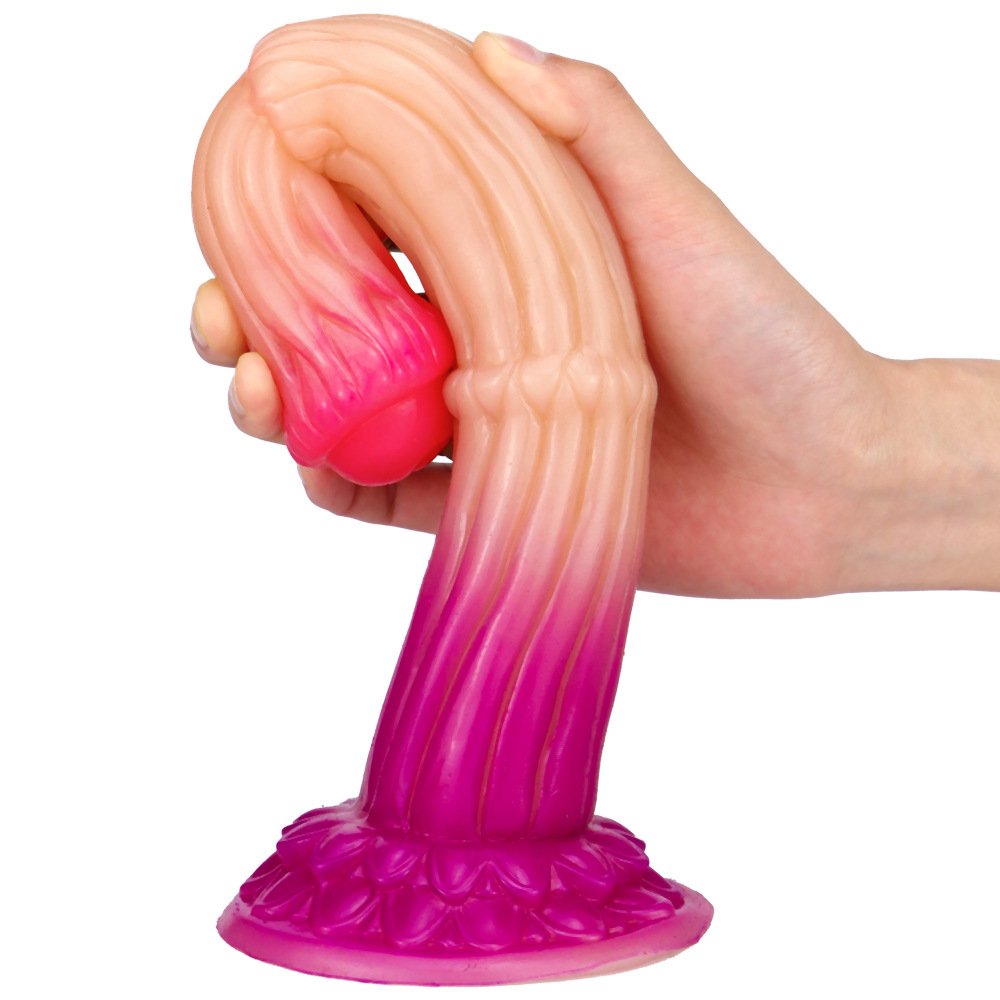 Ma's New Super Simulation Makeup Anal Plug Gradual Color Change Prosthetic Penis Female Masturbation Sex Toy