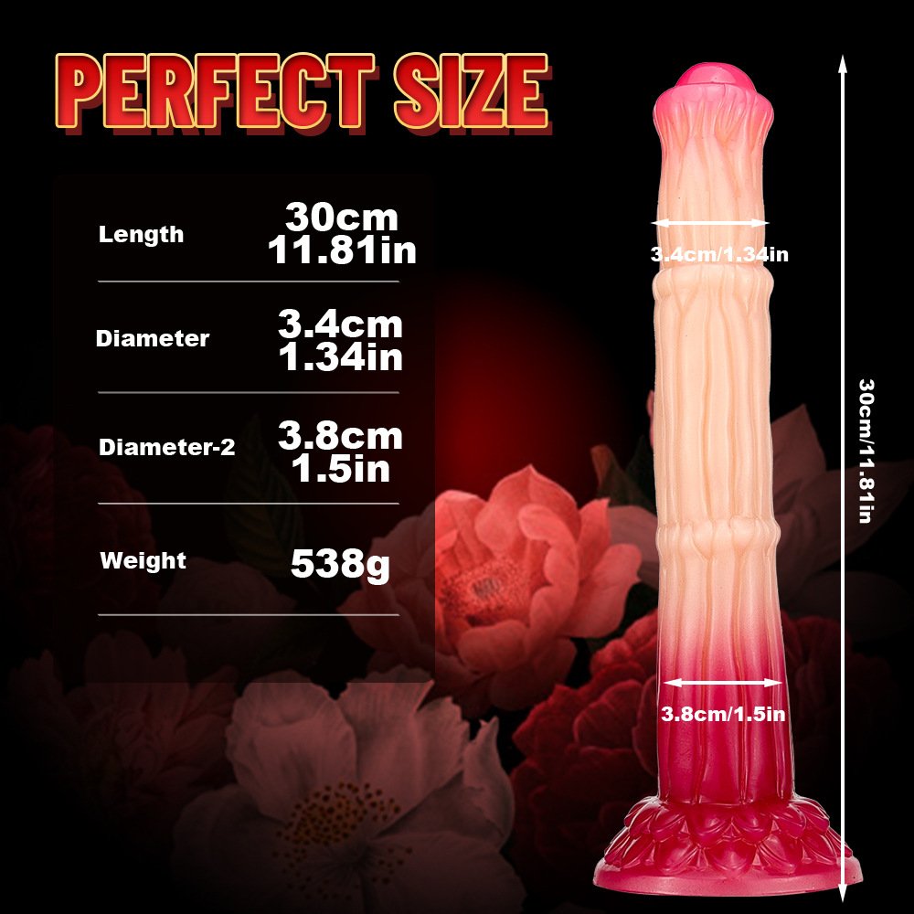 Ma's New Super Simulation Makeup Anal Plug Gradual Color Change Prosthetic Penis Female Masturbation Sex Toy