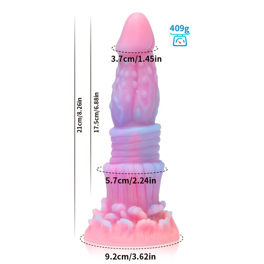 Luminous Light Wearable Suction Silicone Dildo Realistic Sex Toys for Couples Anal Toys for Women Liquid Silicone Material