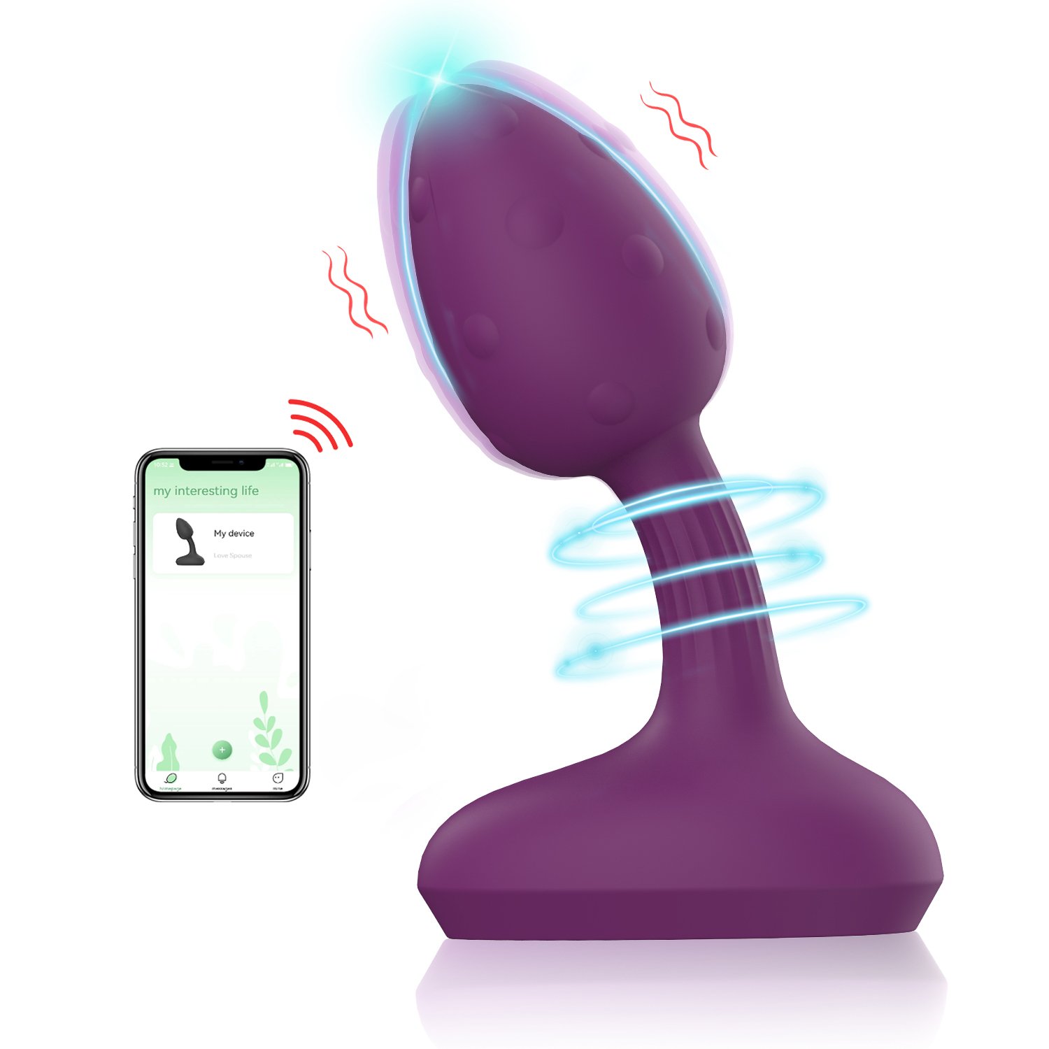 Remote Control Electric Prostate Massager 10 Modes Silicone Anal plug Vibrator Sex Toys for Men and Women