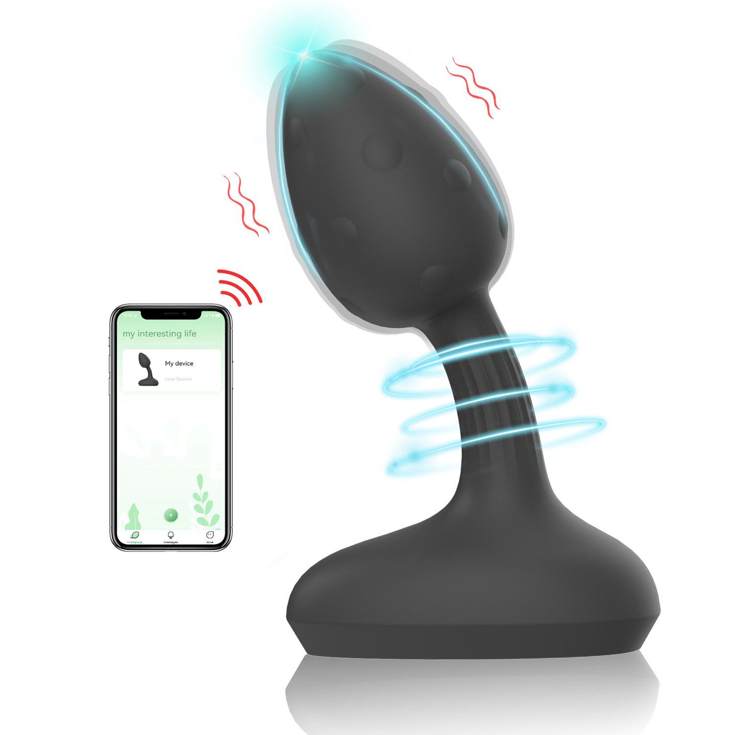 Remote Control Electric Prostate Massager 10 Modes Silicone Anal plug Vibrator Sex Toys for Men and Women