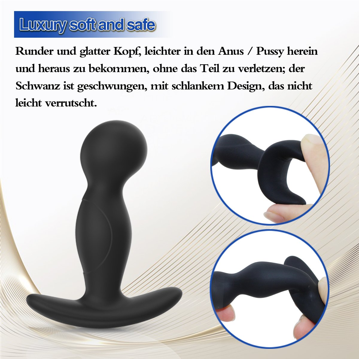 3Pcs Silicone Conical Anal Plug Anal Back Court Toy Masturbator for Adult Sex Toys Body Application