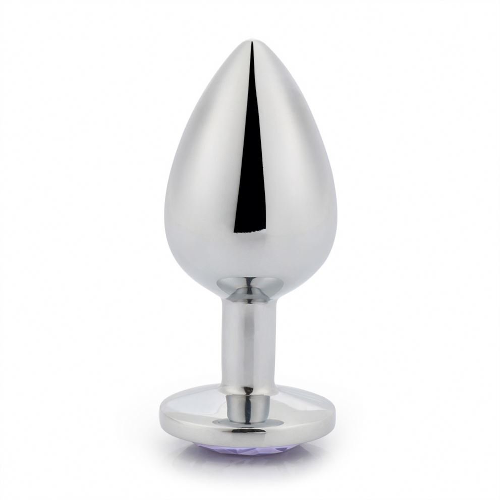 Unisex Cheap Price Anal Plug Metal With Jewel Anal Dilator Small Crystal Butt Plug For Sex Game Toys