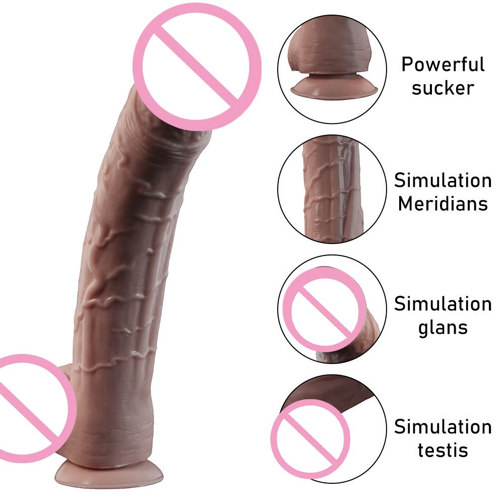 Thick and soft TPE dildos for women, masturbating dildo sex toys for women, masturbating anal plug sex toys for men