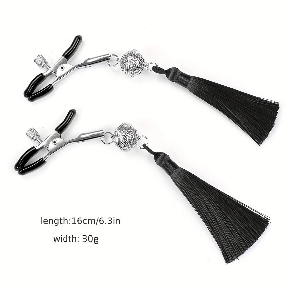 High Quality BDSM Flirting Tassels Nipple Clamp with Bells for Sex Pleasure Bondage Gear Breasts Clip for Women Sex Play