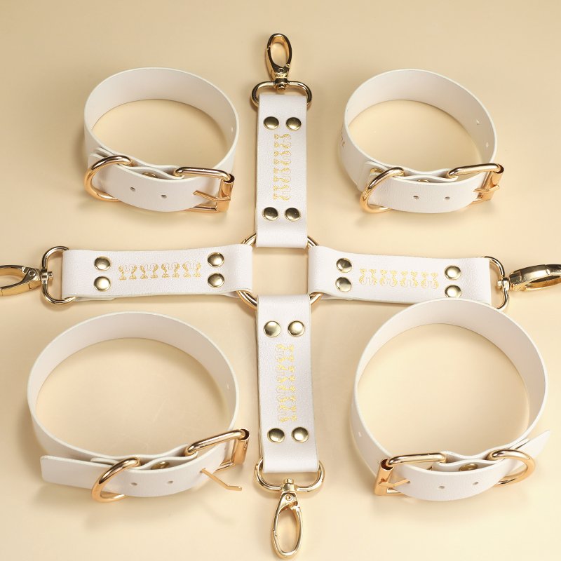 8pcs Bondage Gear Pu Leather Set Bdsm Handcuffs Collar Bondage Kit Sex Toys For Women men juguetes sexuales