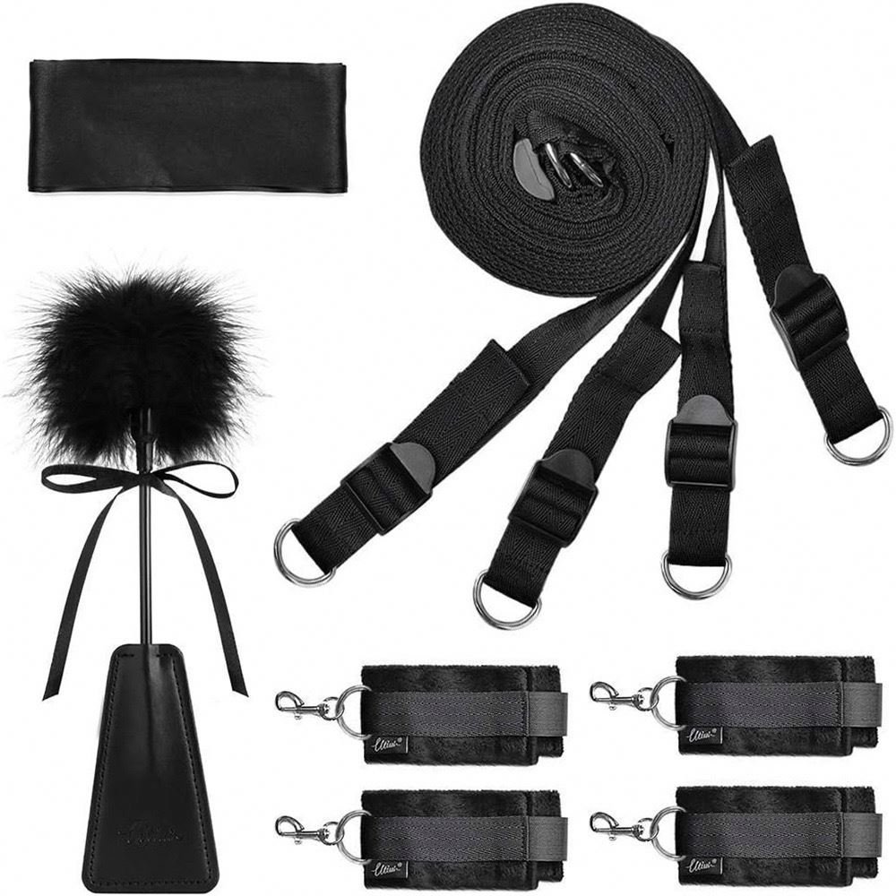 New Adult Sex Bondage Kit Hand cuffs Feet Cuffs BDSM Bandage Set