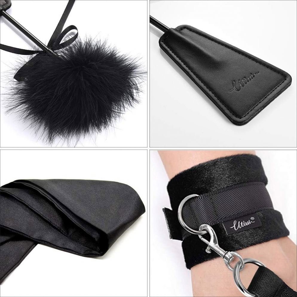 New Adult Sex Bondage Kit Hand cuffs Feet Cuffs BDSM Bandage Set
