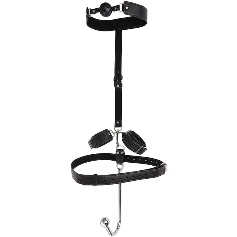 Erotic SM Game BDSM Bondage Slave Women Mouth Gag Handcuffs Corset Anal Hook Sex Toys Bondage Gear