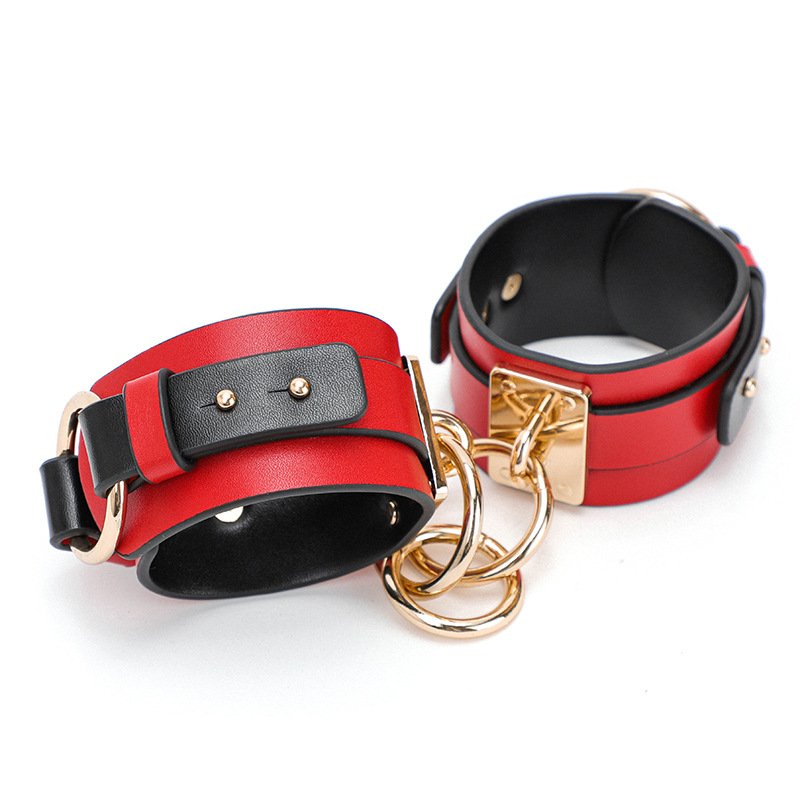 SM Toys Leather Sex Restraints Bed Bondaged Kit for Couple Soft Assistance Swing Restraints Sex Adults for Women