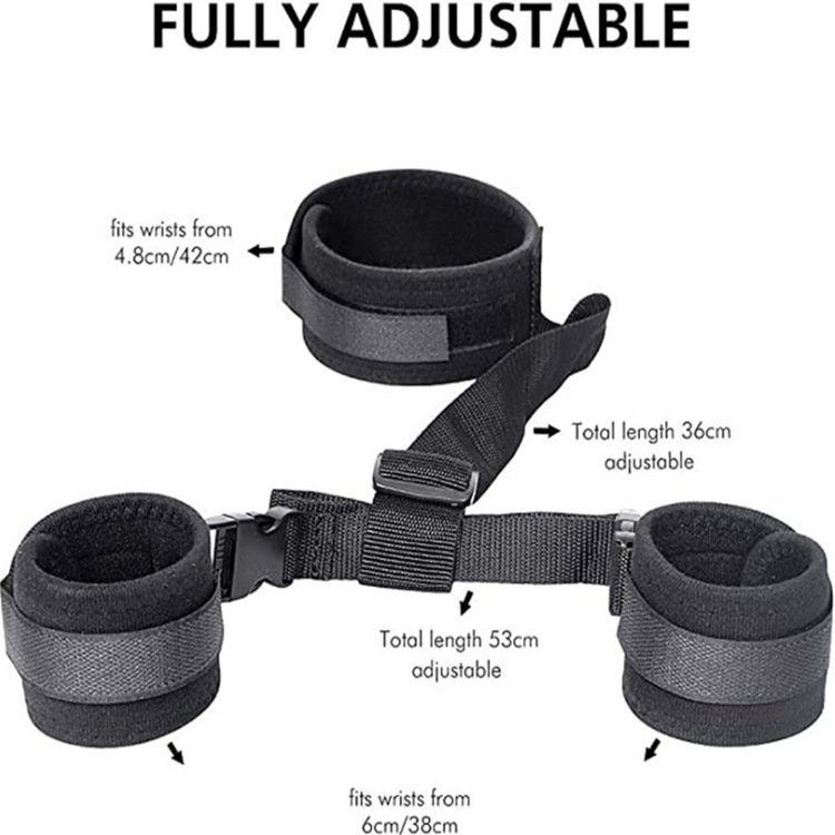 SHEYAY Sexy Handcuffs Sex Play Soft Blindfolds BDSM Collar Woman Neck Restraint Belt Wrist Bondage Gear & Accessories Kit