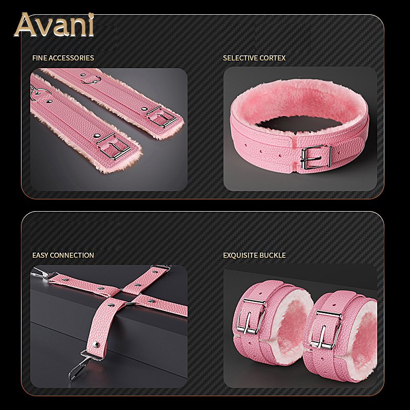 wholesale Set 11 Pcs BDSM Leather Bondage Gear Adult SM Sex Toys Women Nipple Clamps