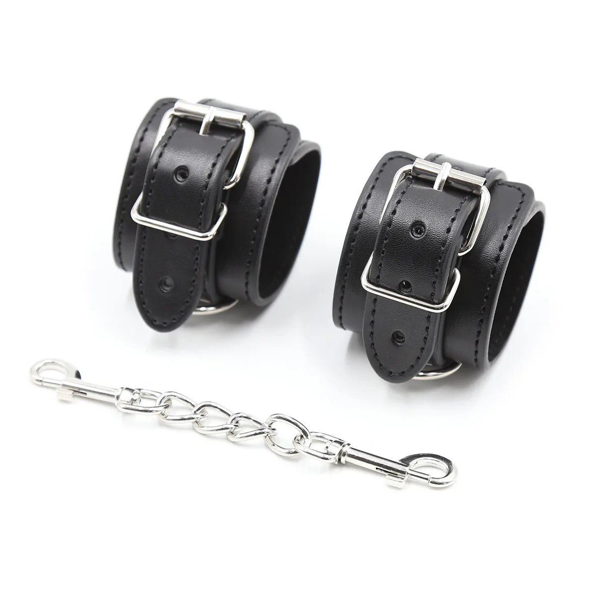 HULAMY Adult sex toys for woman and men handcuff Bdsm Bondage Kit Set Leather Bondage Gear
