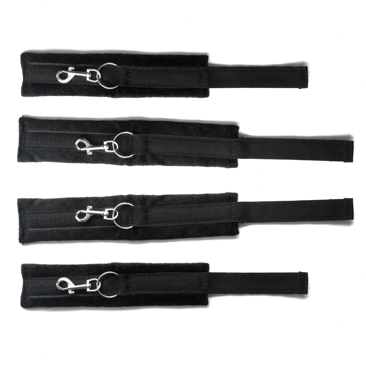 Strict Bed Restraint Kit Blindfold & Tickler Included, Slave Sexy Under Mattress Restraint Bondage Set with Wrist Ankle Cuff