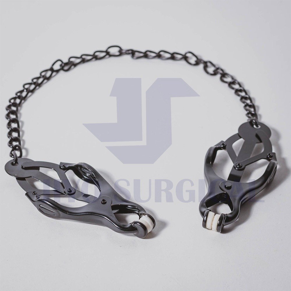 New Hot Sales Nipple Clamps With Chain Begme Woman BDSM SM Bondage Submissive Fetish Punish CE Approved