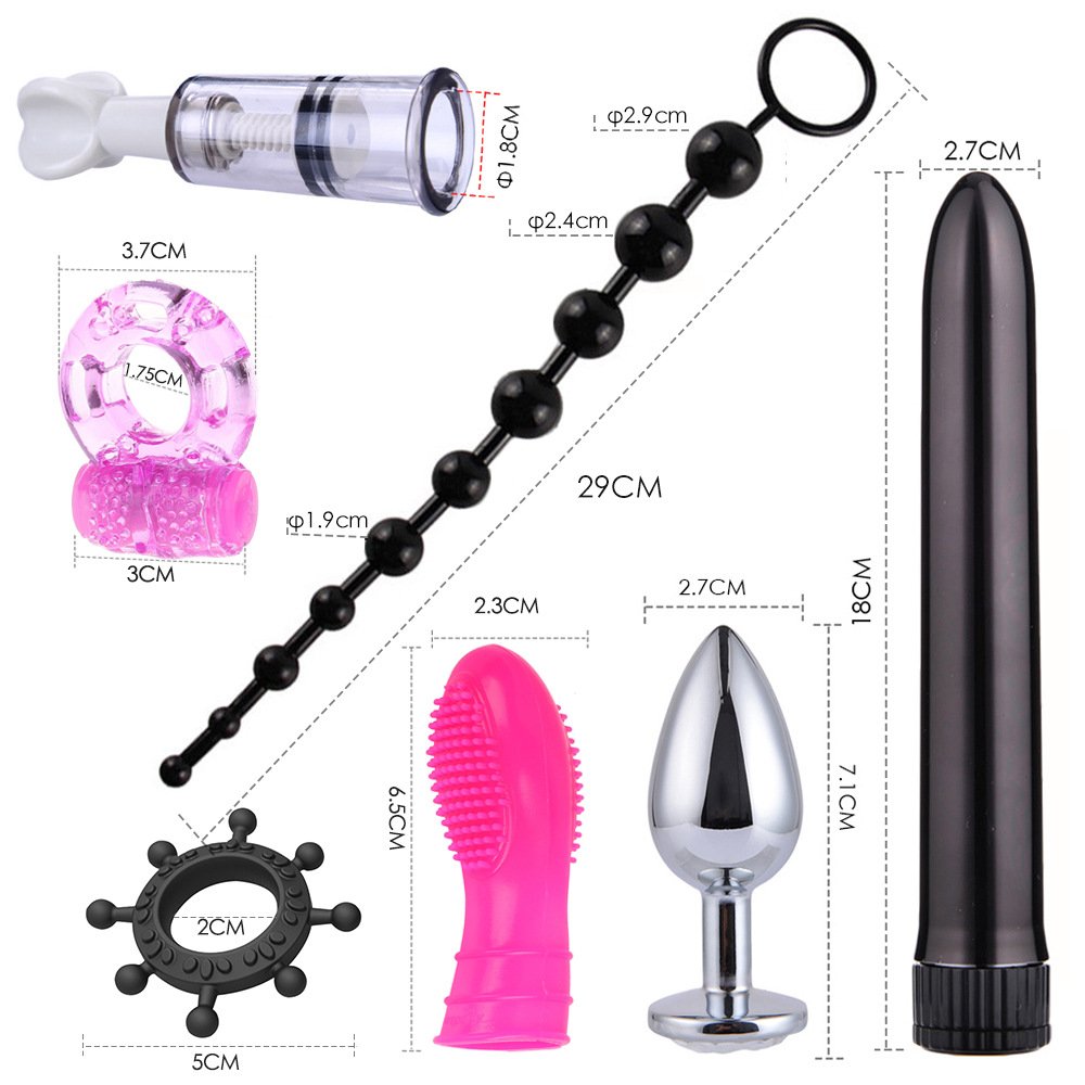 26PCS SM Play Sex toys Kit of Nipple Clamps Handcuffs Whip Rope Anal Vibrator Bondage SM Sex Games Toys for Couple Play