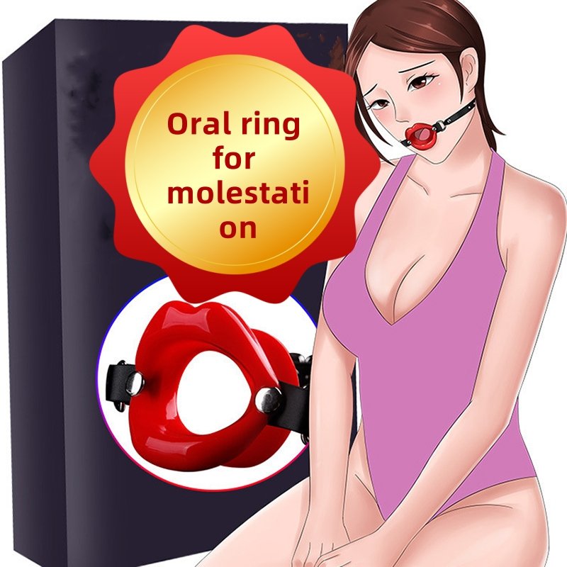 Multi color Soft Silicone Leather Strap Lip Mouth Opener Plugs For Couple Oral Band Bondage Restraints Slave Bondage Sm Sex Toys