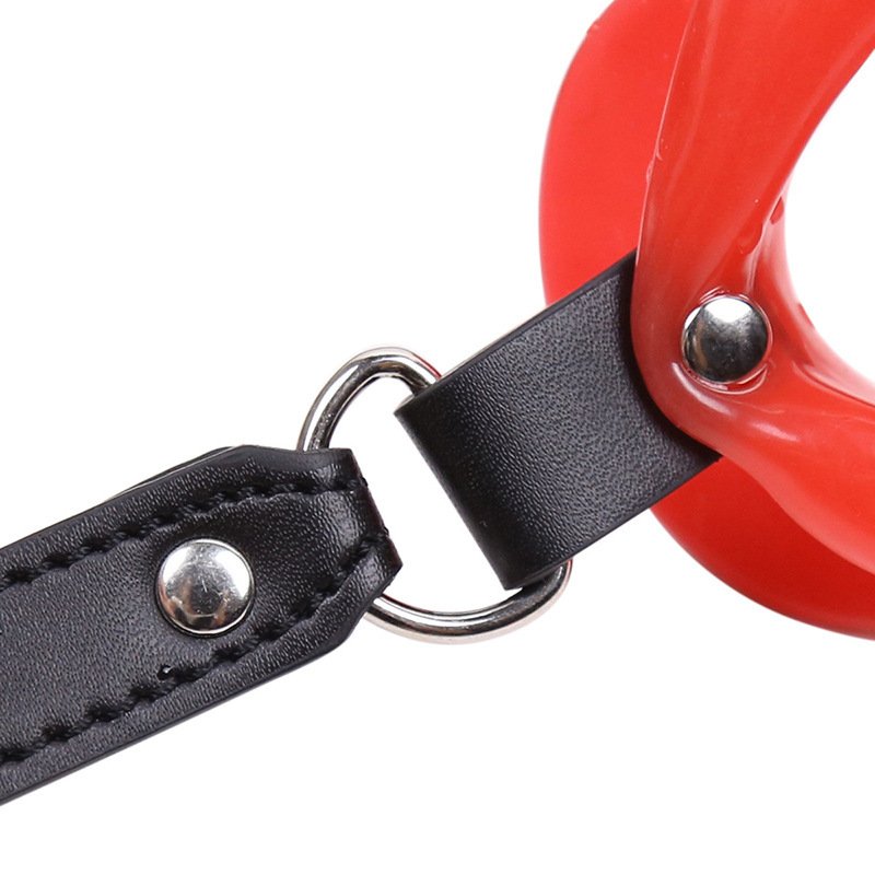 Multi color Soft Silicone Leather Strap Lip Mouth Opener Plugs For Couple Oral Band Bondage Restraints Slave Bondage Sm Sex Toys