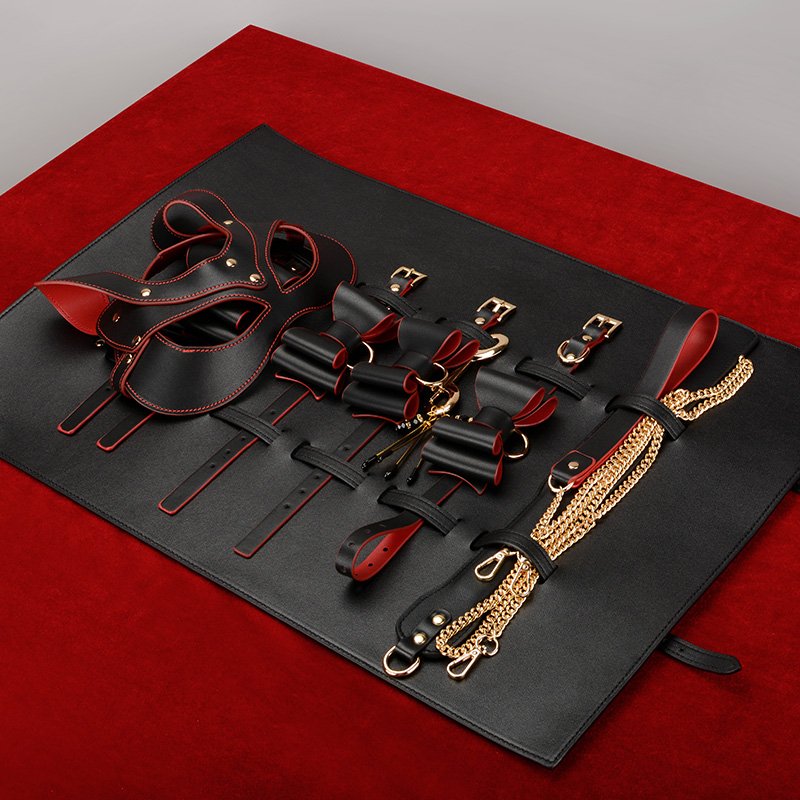 Sex toys PU Leather BDSM Bondage Restraint Set Valentine 10 Pieces Bondage Kit toys set Leather Sex products