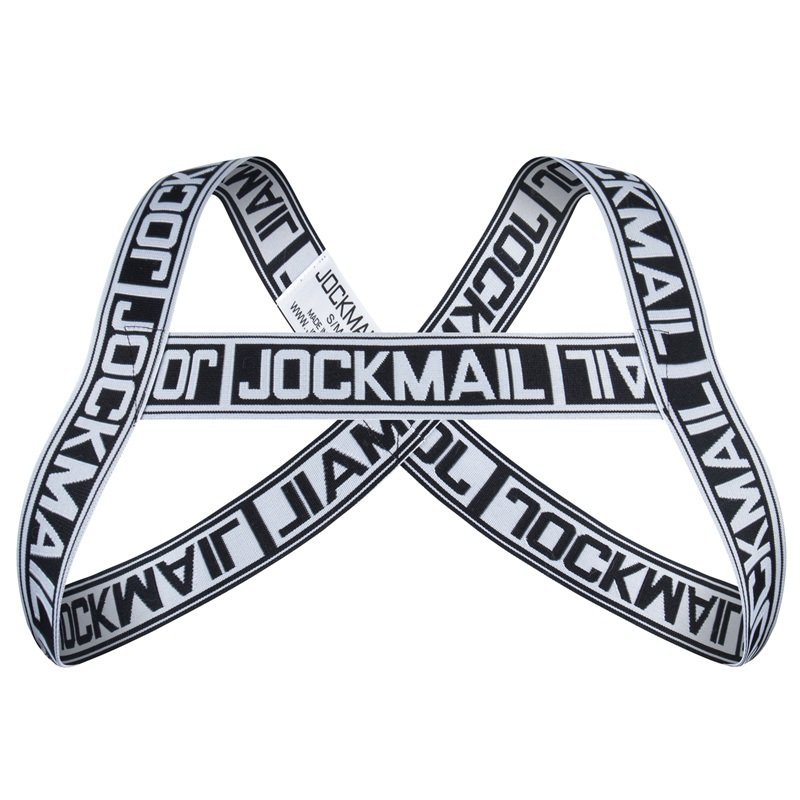 JOCKMAIL Brand Men Halter Neck Elastic Body Chest Harness Sexy Bondage Lingerie Shoulder Straps Leg Ring Clubwear Stage Costume