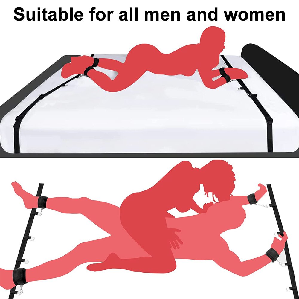 Factory Wholesale BDSM Bondage Gear Set Kits Sex Toy for Adult Women Couple Fantasy Wives Set Handcuffs Ankle Cuff Restraints
