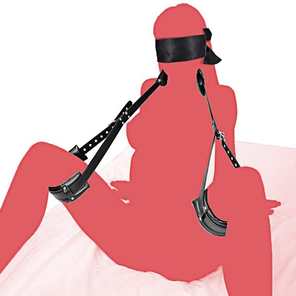 Factory Wholesale BDSM Bondage Gear Set Kits Sex Toy for Adult Women Couple Fantasy Wives Set Handcuffs Ankle Cuff Restraints