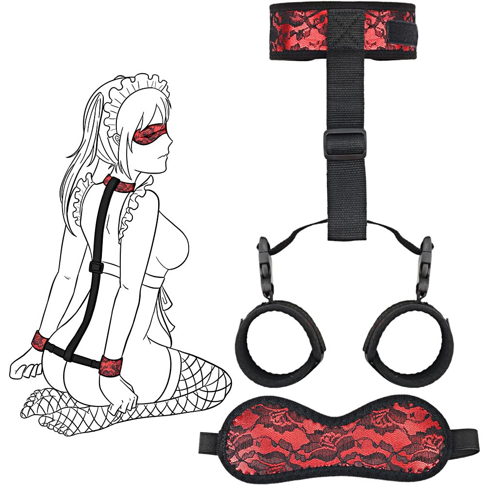 Factory Wholesale BDSM Bondage Gear Set Kits Sex Toy for Adult Women Couple Fantasy Wives Set Handcuffs Ankle Cuff Restraints