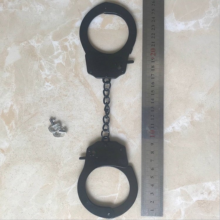 BDSM Bondage Silver Metal Hand Cuff, Iron Metal Wrist Cuffs for Adult Sex Play Game