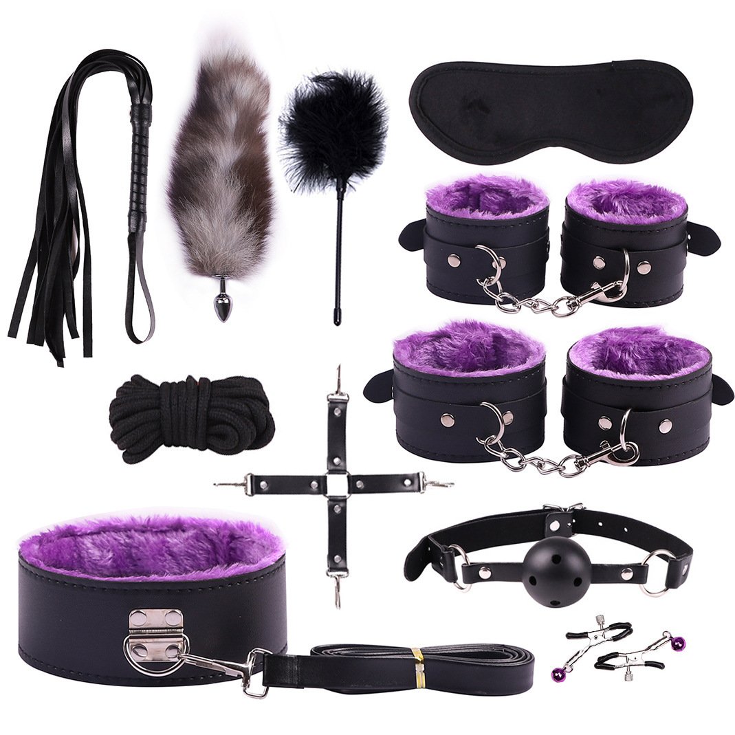 11Piece SM Products BDSM Bondage Gear Suit for Couples Sex Games