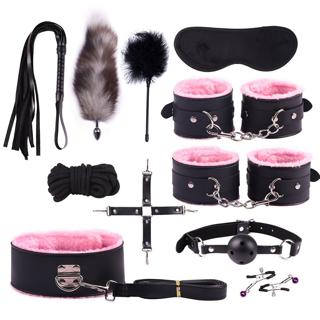 11Piece SM Products BDSM Bondage Gear Suit for Couples Sex Games