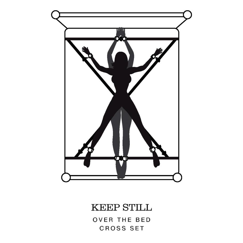 Keep Still Over the Bed Anal Plug for Couples luxurious pleasure sex toy toys soft bondage Cross Restraint