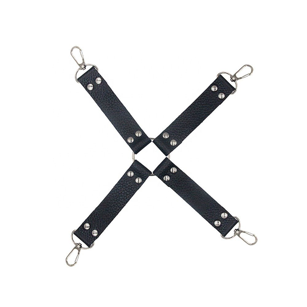 SANICA Bdsm Sex Toy Sexy Slave Leather Bed Sm Fetish Bondage Kit 10pcs Fetish Handcuffs Bondage Restraints For Adult Bondage Set