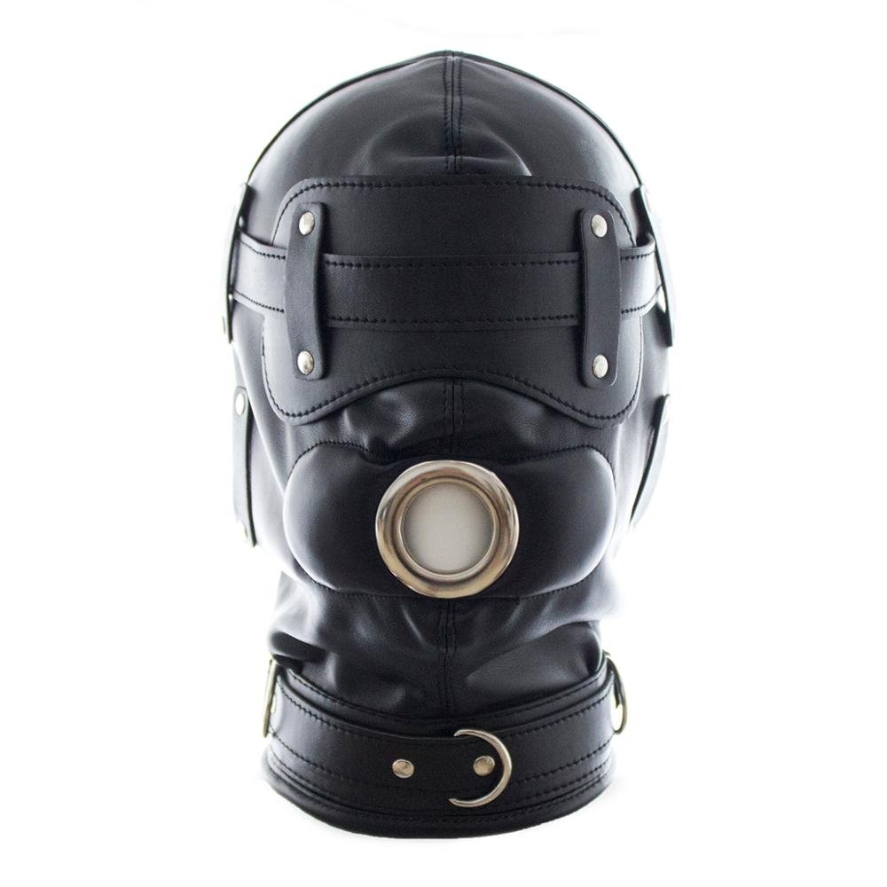 Factory BDSM Bondage Hood PVC Puppy Hood Leather Hood Eye Mask BDSM-Gear Fetish Mask Bondage Restraints
