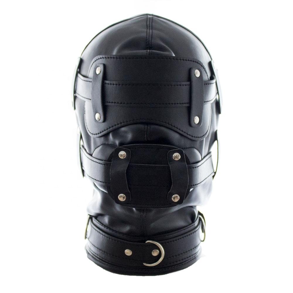 Factory BDSM Bondage Hood PVC Puppy Hood Leather Hood Eye Mask BDSM-Gear Fetish Mask Bondage Restraints