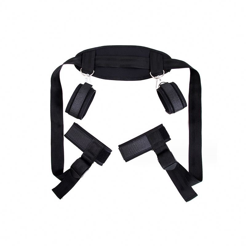 Double Couple BDSMS Bed Restraints Kit Sex Toys Wrist Leg Restraint Straps Hand & Ankle Cuffs Adults Bed Sex Bondage Restraints