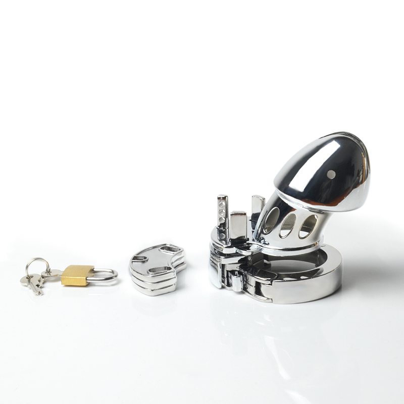 High Quality Adjustable BDSM Metal Chastity Lock Adult Male Sex Chastity Cage for SM Bondage Gear