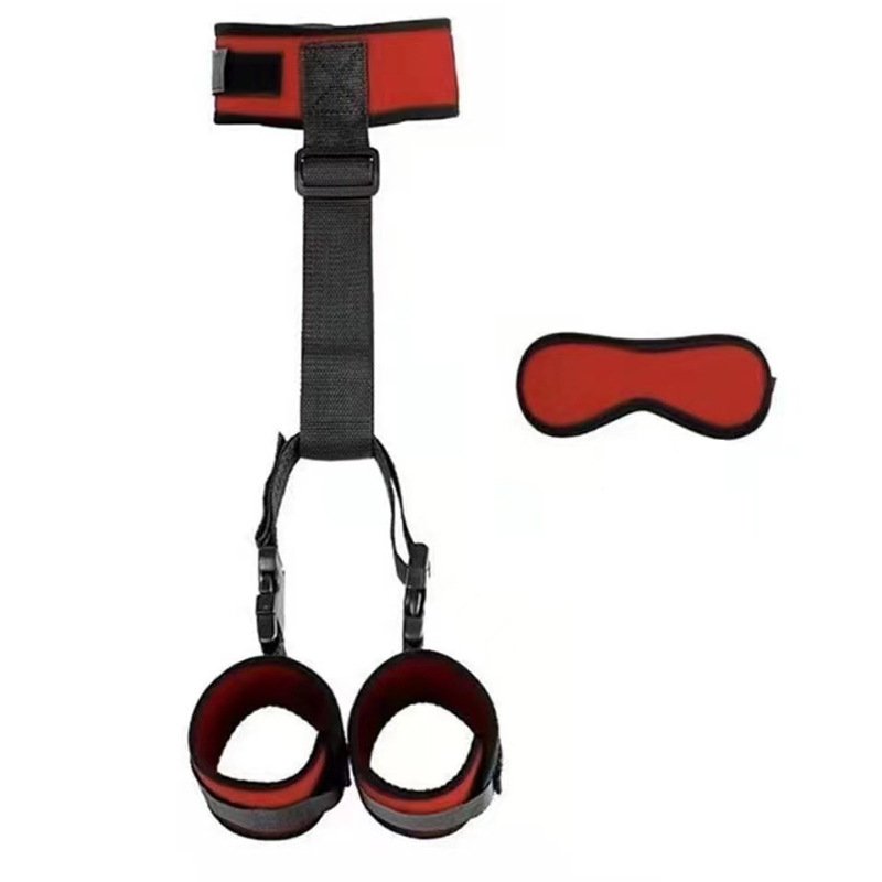HLYC Blindfolds and Sexy Handcuffs for Sex Play Soft BDSM Collar Woman Neck to Wrist Bondage Gear & Accessories Kit