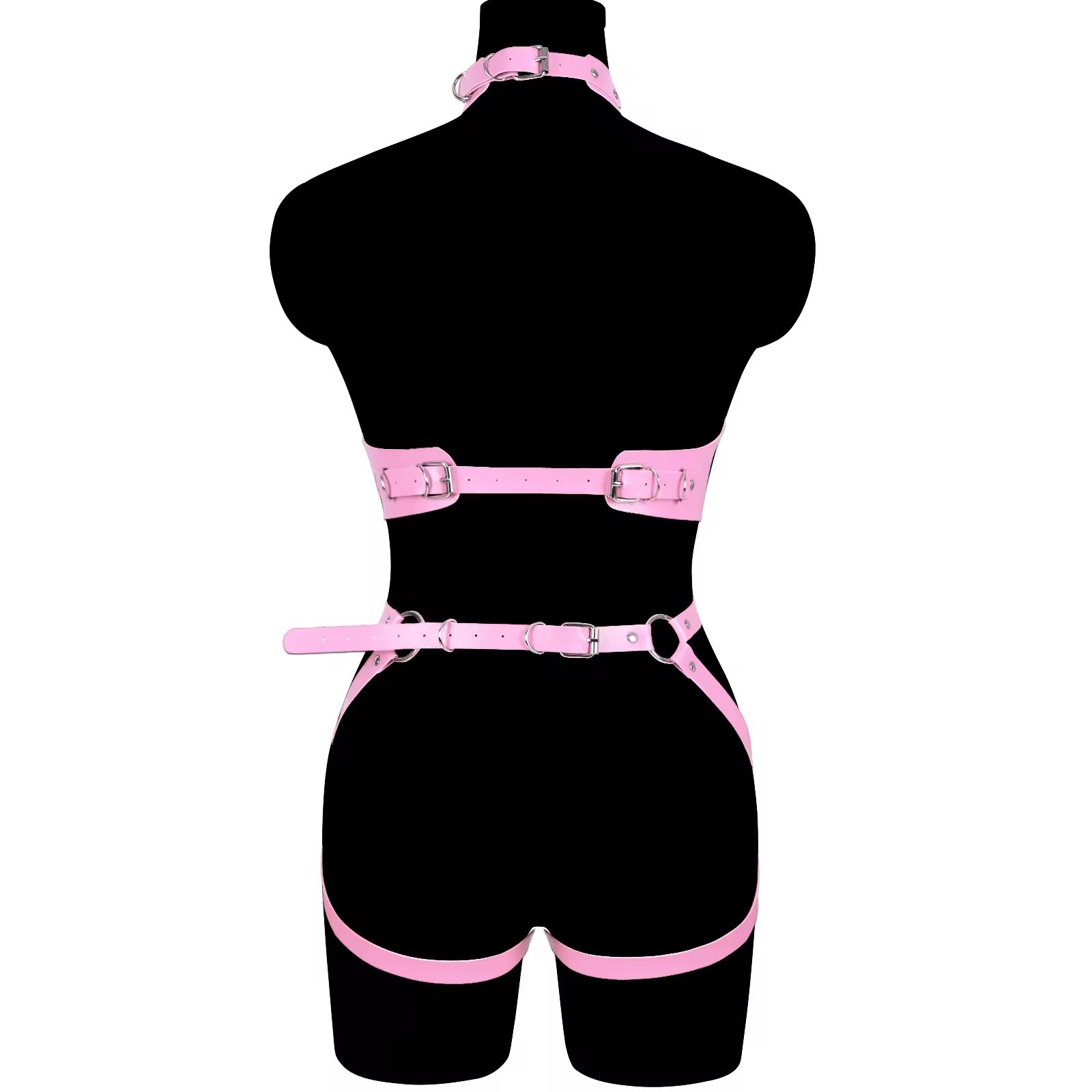 2024 BDSM Body Harness Leather Bondage SM with Leather Handcuffs Harness Lingerie Kit Adult Sexy Lingerie for Women